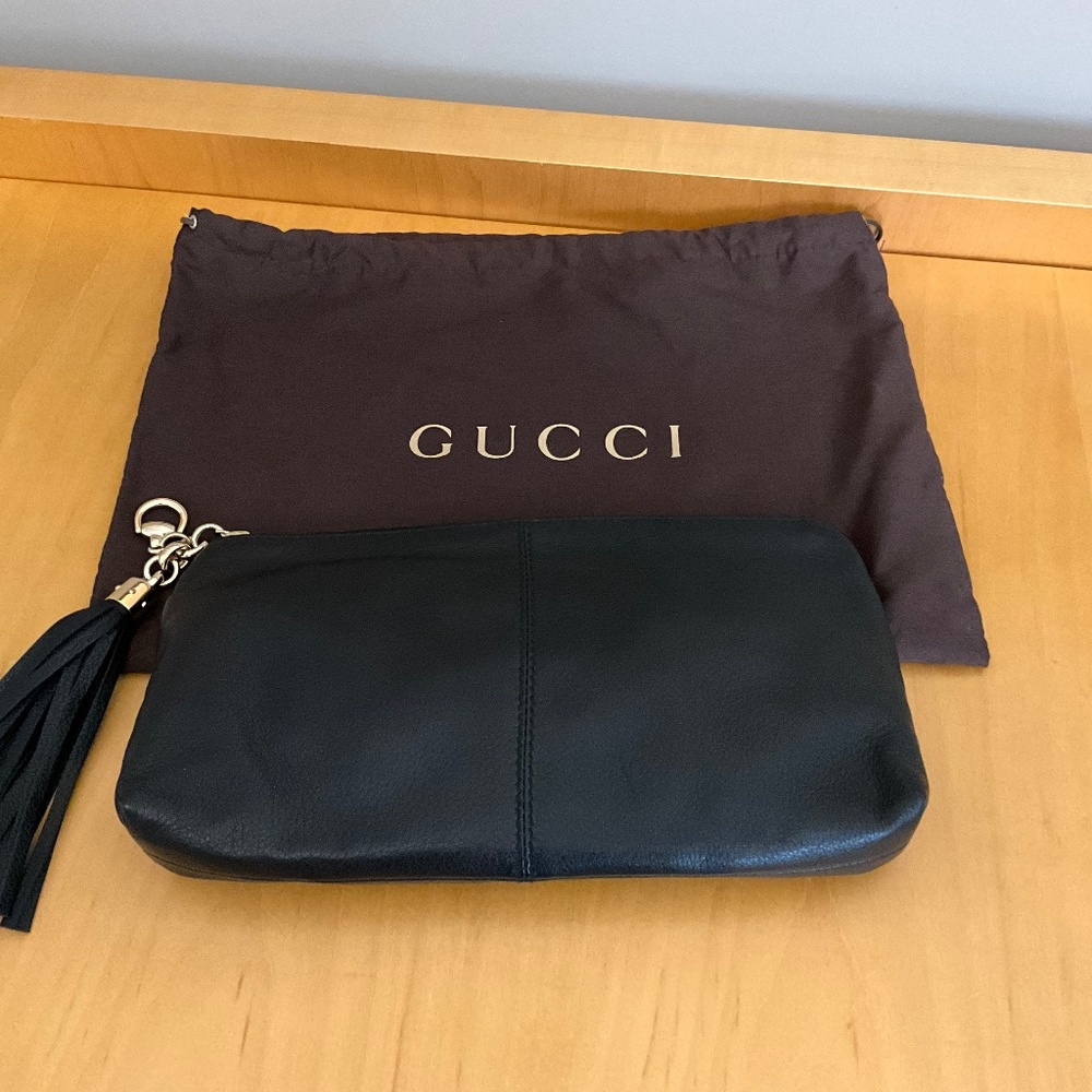 Gucci Sienna tassel leather clutch